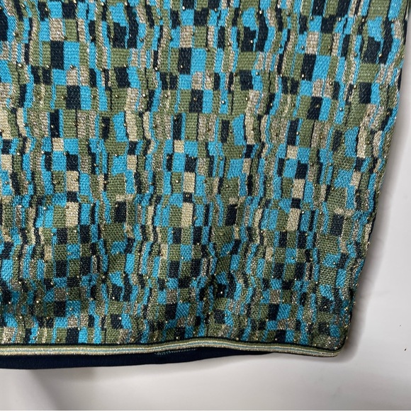 ZAC POSEN Patterned Scoop Neck crochet sleeveless tank sz M - Picture 8 of 9